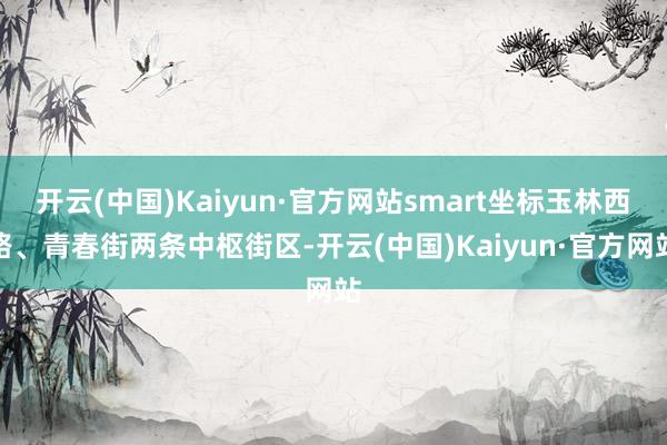 开云(中国)Kaiyun·官方网站smart坐标玉林西路、青春街两条中枢街区-开云(中国)Kaiyun·官方网站