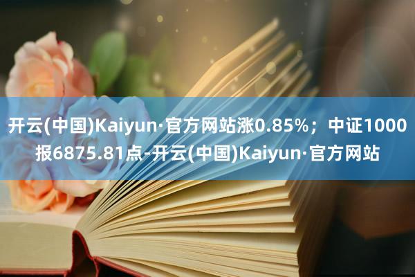 开云(中国)Kaiyun·官方网站涨0.85%；中证1000报6875.81点-开云(中国)Kaiyun·官方网站